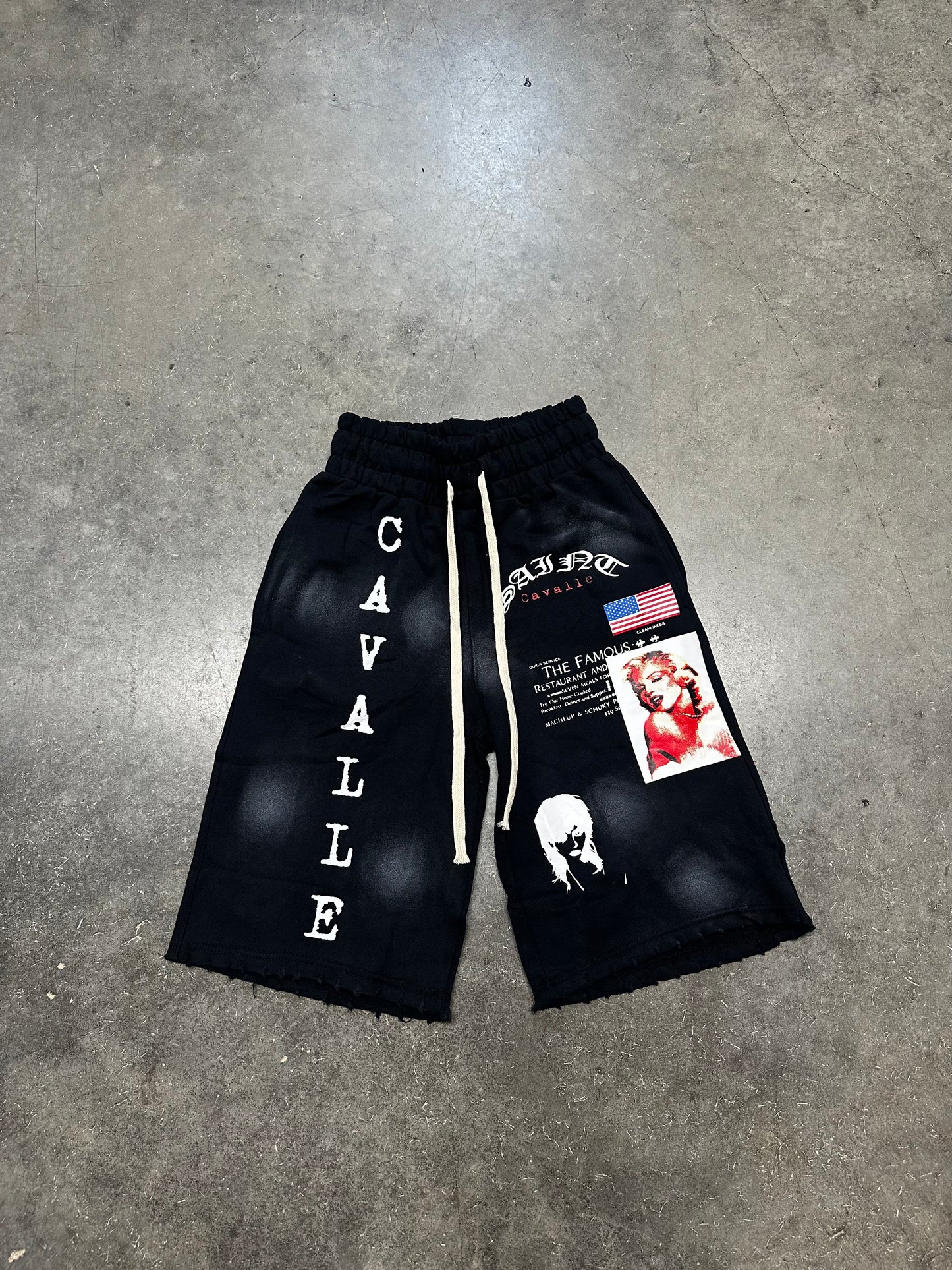 SC “Dirty Monroe” 3/4 Shorts (Black)