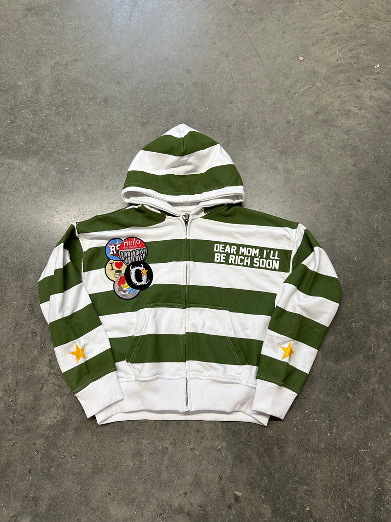 OSIMIRI “STRIPE” ZIP UP