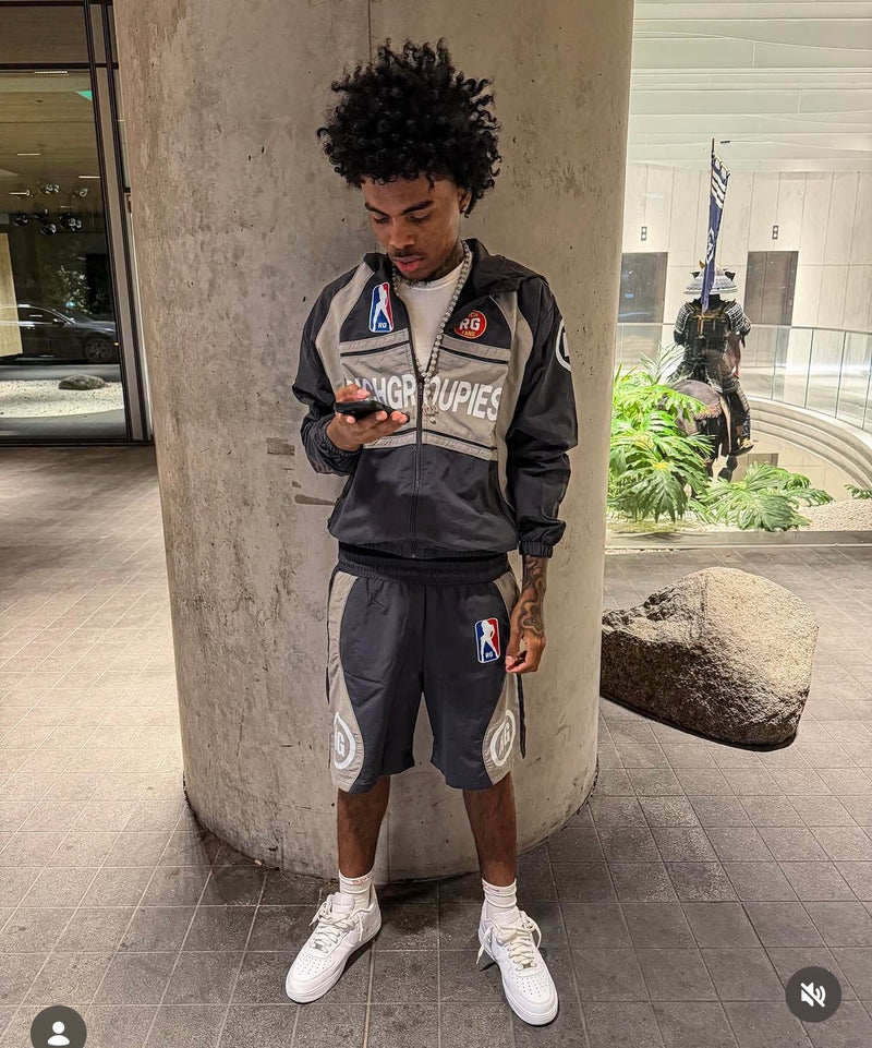 RG “RACEWAY” SHORT SET (GRAY)