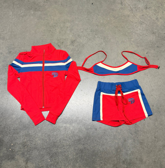 DINERO “ALL STAR” RED 3 PIECE SET