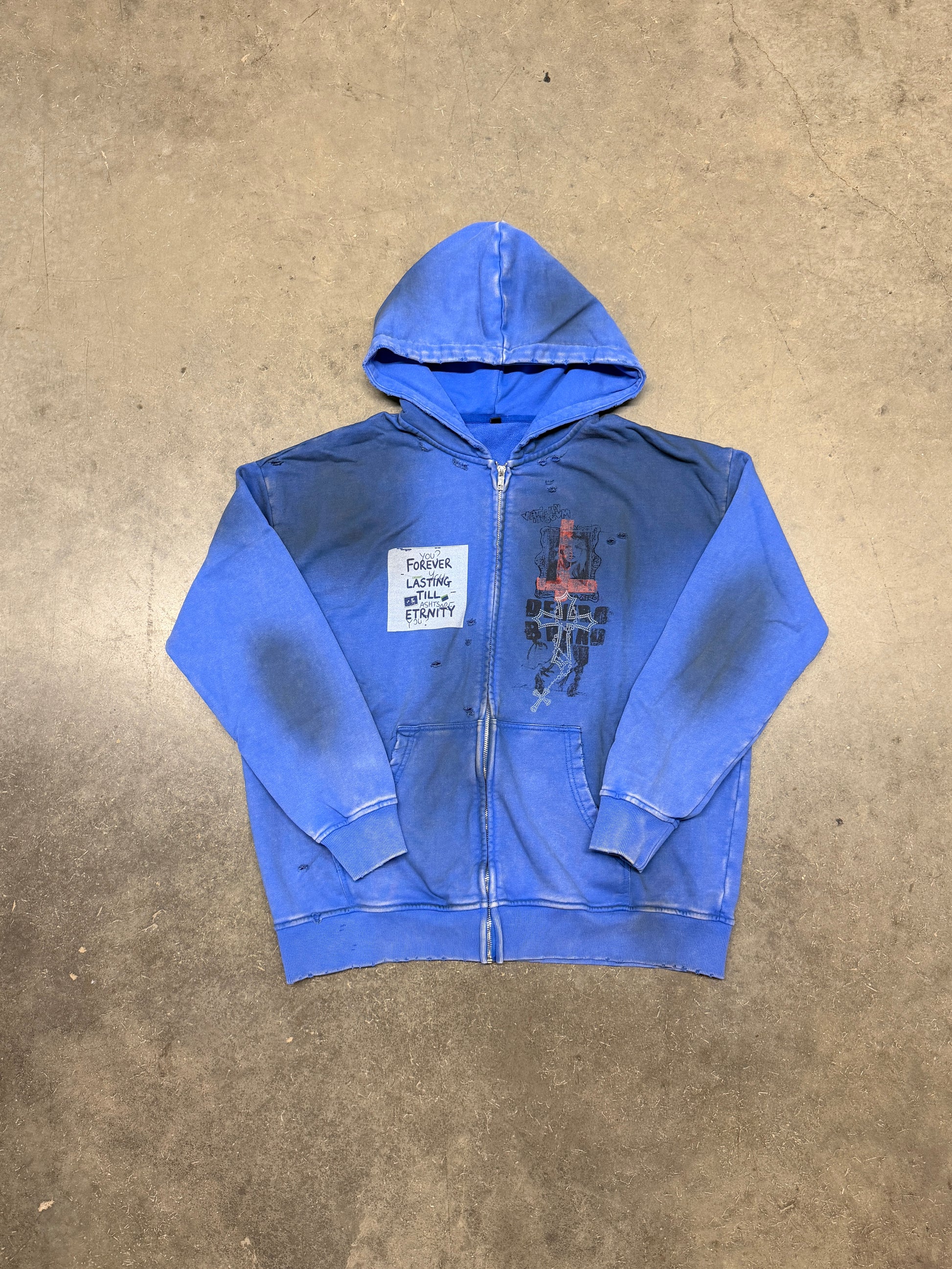 DINERO “FOREVER LASTING” BLUE WASHED ZIP