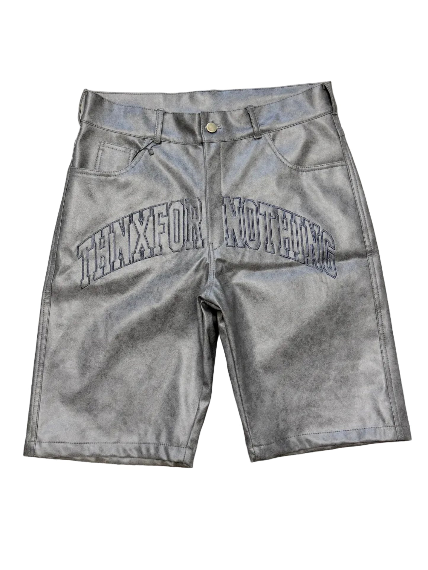 THXFORNOTHING GRAY WAX JORTS