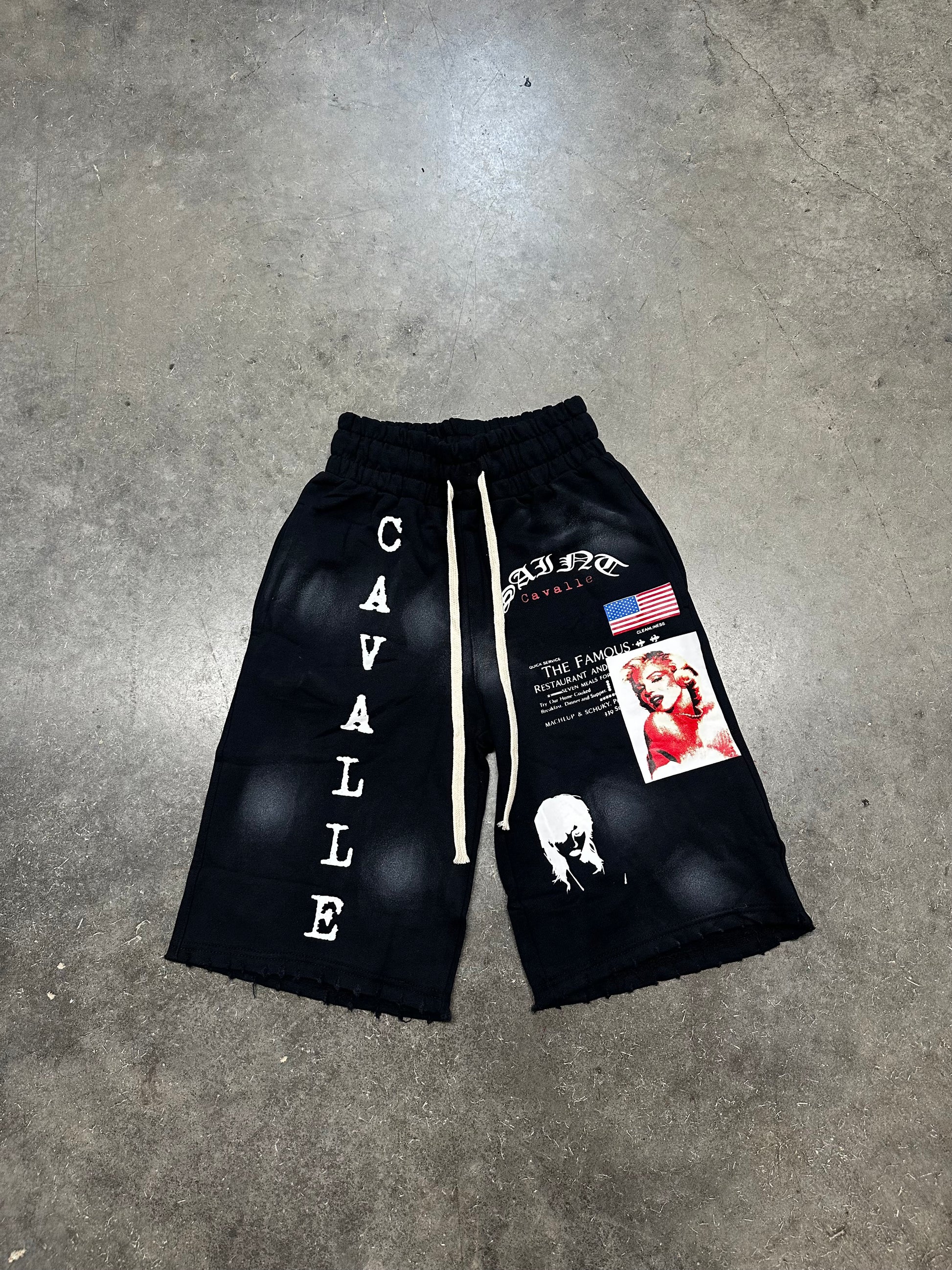 SC “Dirty Monroe” 3/4 Shorts (Black)