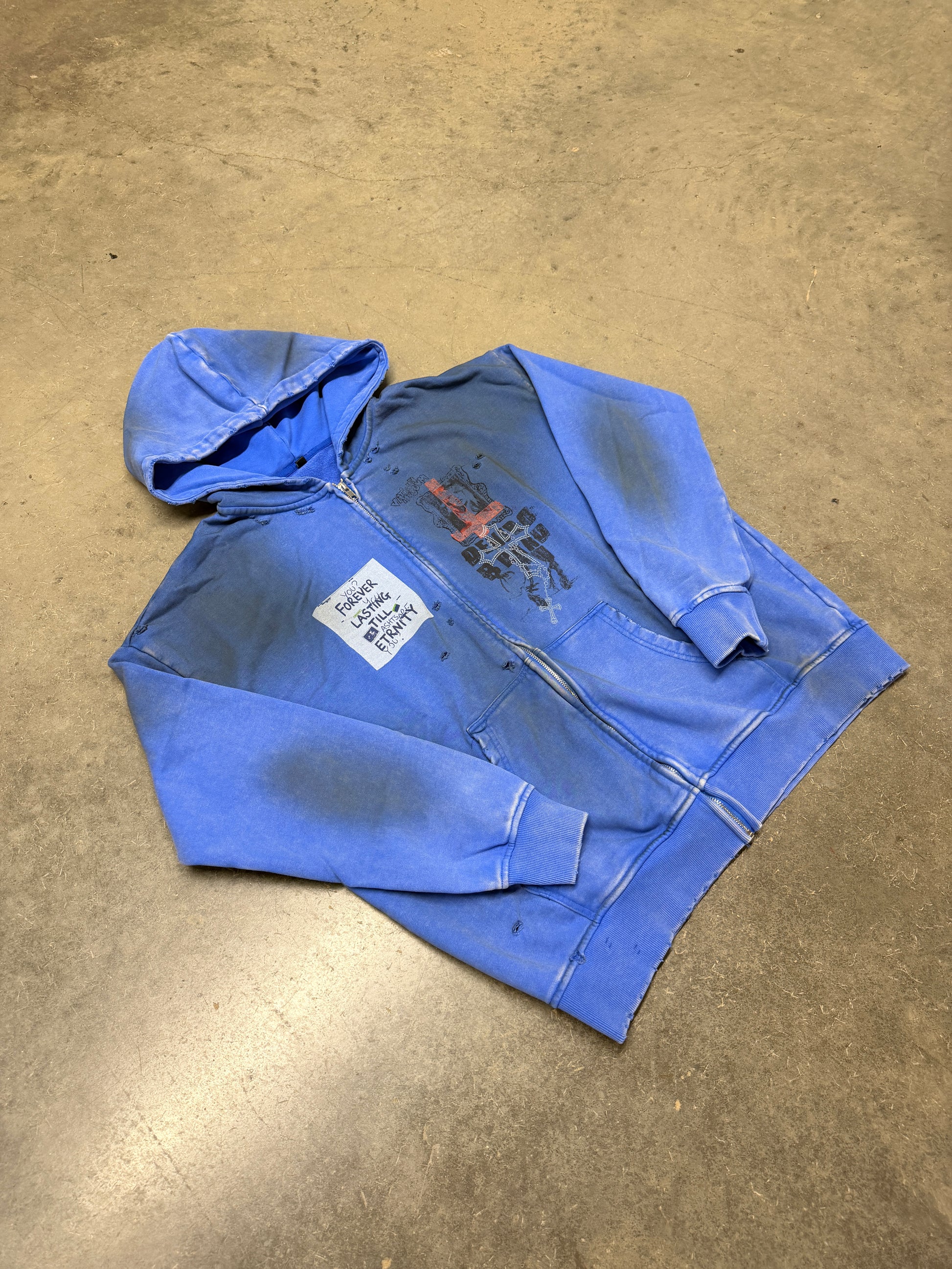 DINERO “FOREVER LASTING” BLUE WASHED ZIP