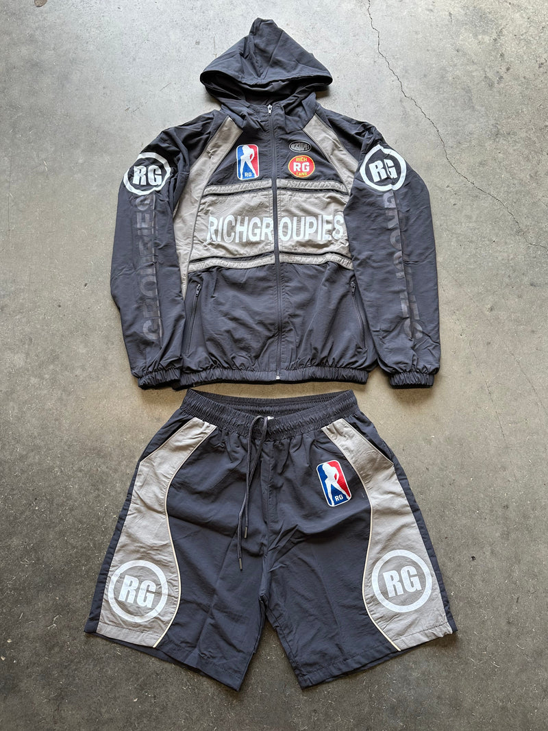RG “RACEWAY” SHORT SET (GRAY)