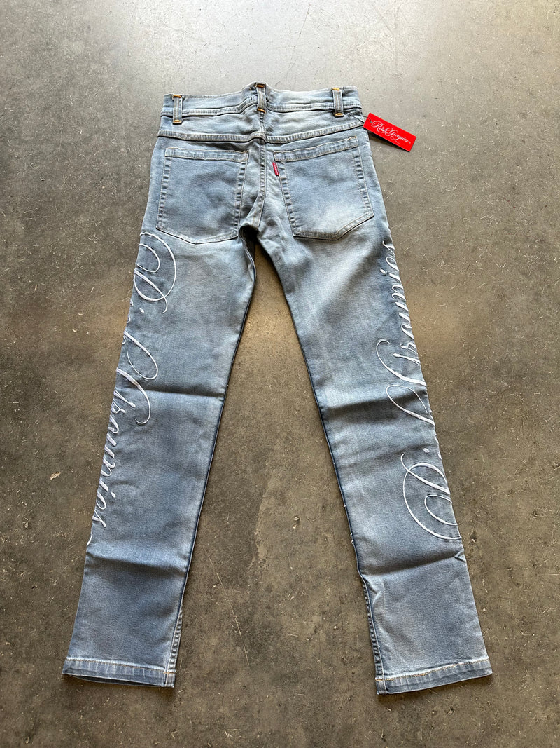 RG “CURSIVE” SKINNY DENIM