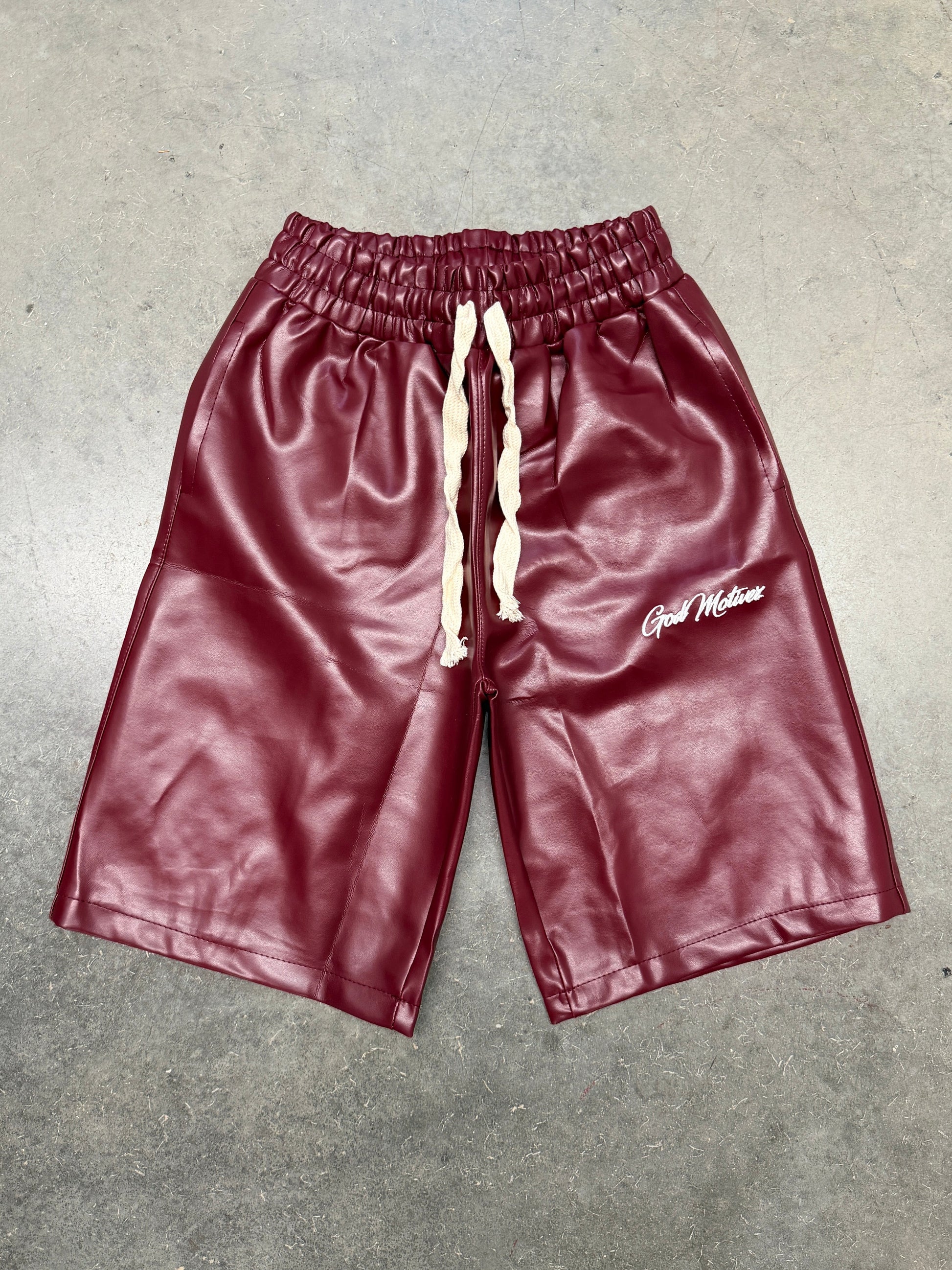 GD Motive “Wine” Leather Short