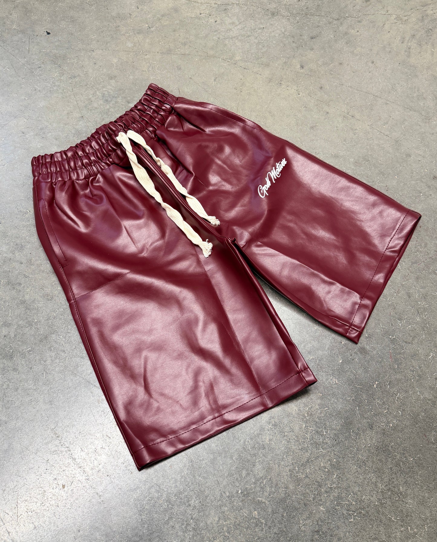 GD Motive “Wine” Leather Short