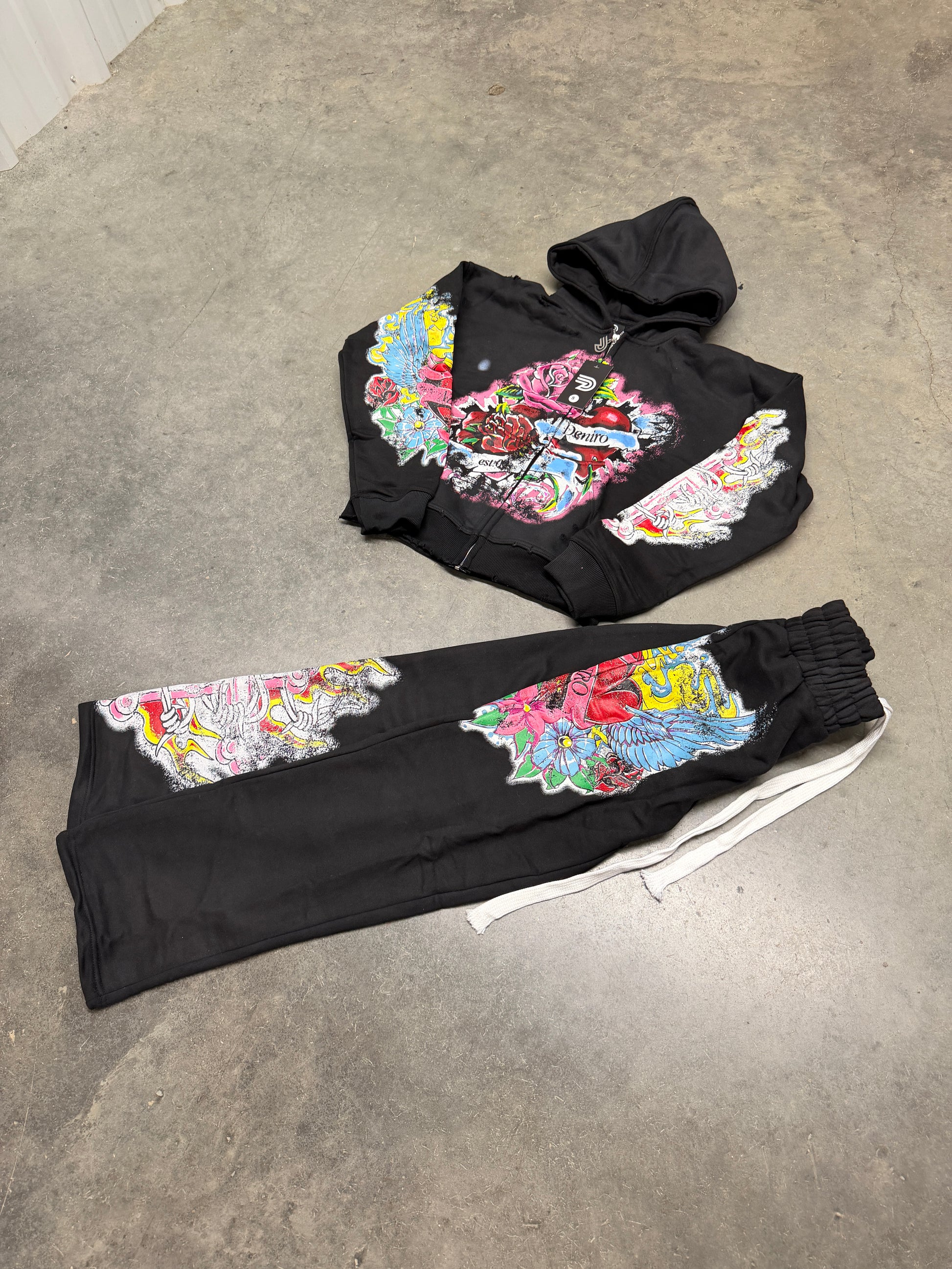 DINERO “TATTOO” BLACK SET