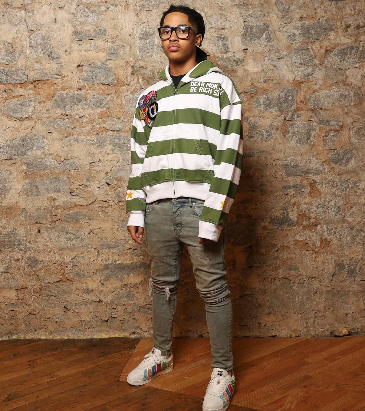 OSIMIRI “STRIPE” ZIP UP