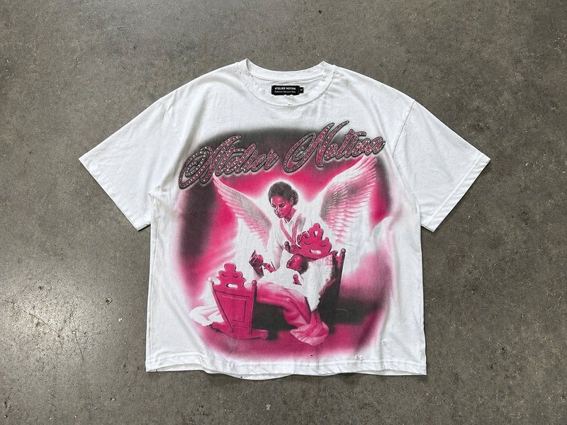 ANGEL RHINESTONE TEE