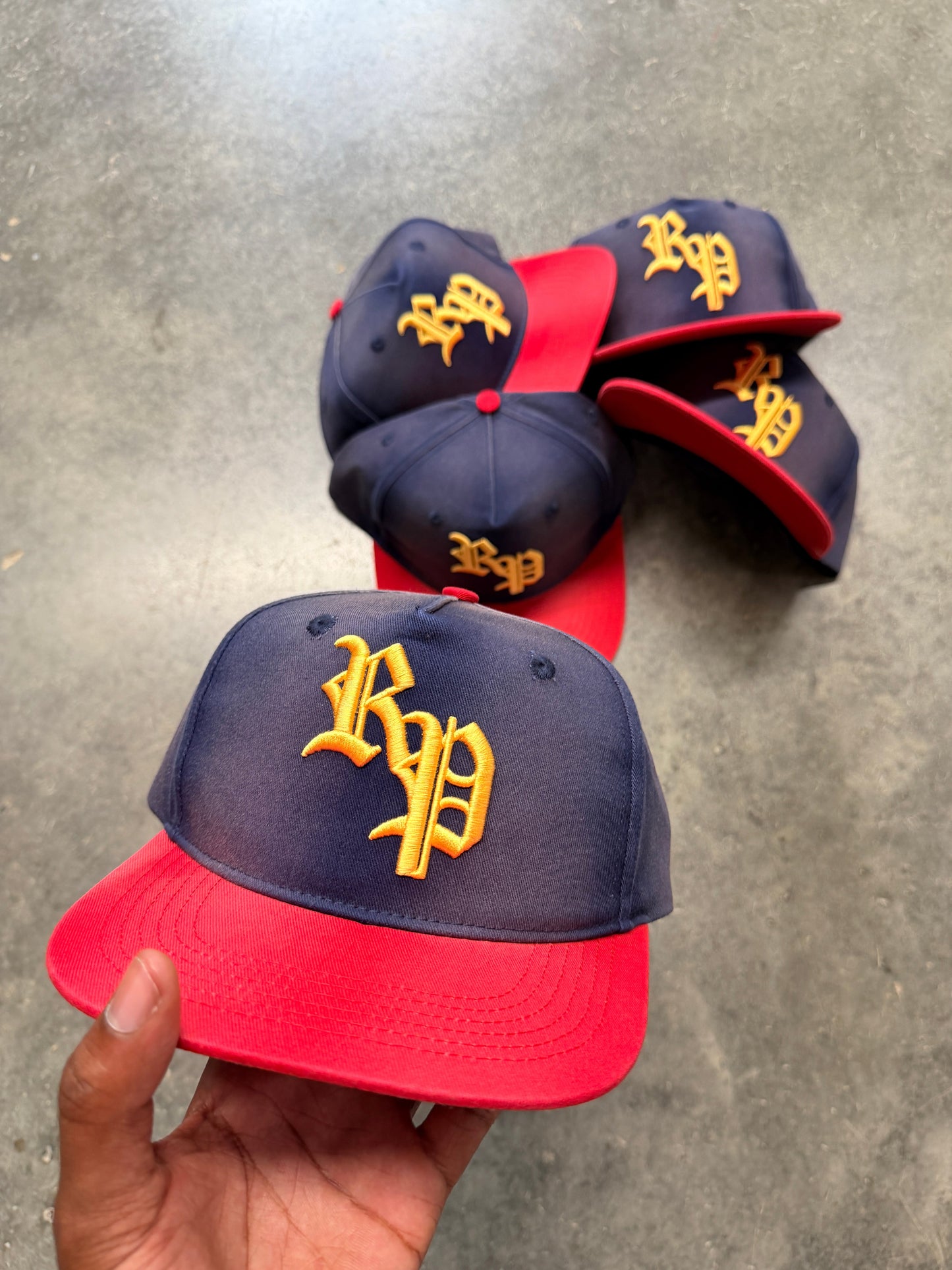 RP Navy Blue Acid Wash Cap